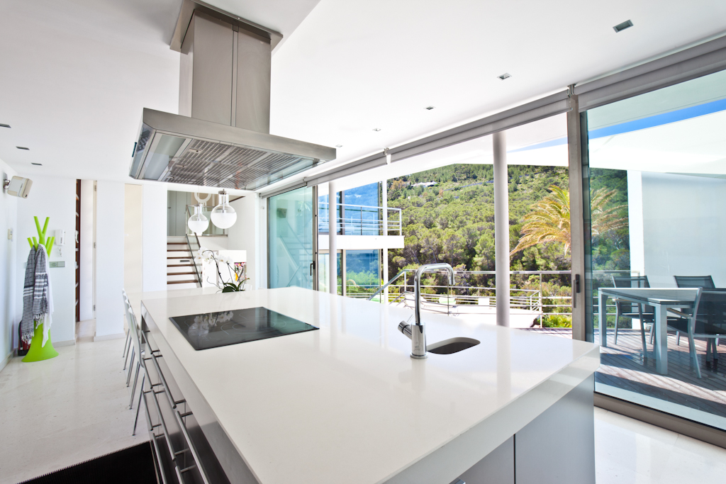 Kitchen in a rental house of Ibiza